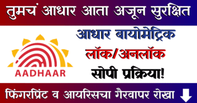 Aadhaar card biometric Lock Unlock