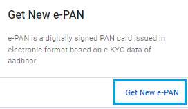 Get New e-PAN