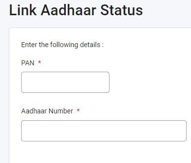 Link Aadhaar Status