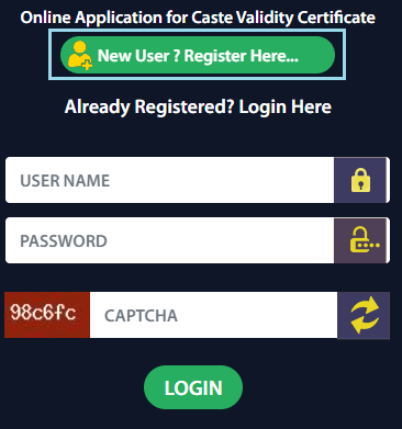 New User Registration