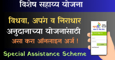 Special Assistance Scheme - विशेष सहाय्य योजना