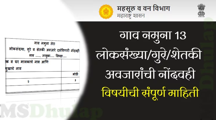 गाव नमुना 13