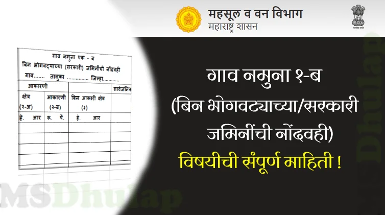 गाव नमुना १-ब