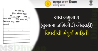 गाव नमुना ३