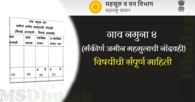गाव नमुना ४