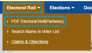 PDF Electoral Roll (Part wise)