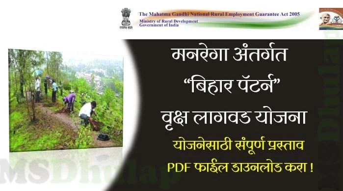 बिहार पॅटर्न वृक्ष लागवड योजना