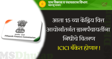 Funds Gram Panchayats 15th Central Finance Commission through ICICI Bank