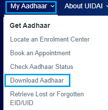 Download Aadhaar