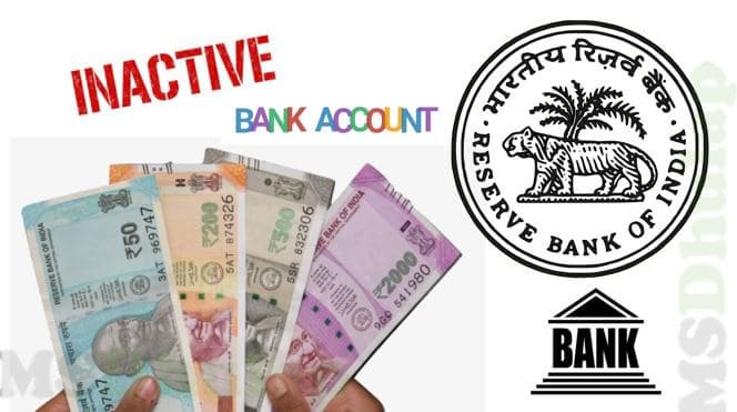 withdraw money from inactive bank account
