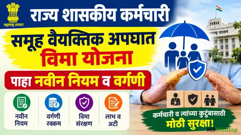 Rajya Shaskiya Karmchari Samuh Apghat Vima Yojana राज्य शासकीय कर्मचारी समूह वैयक्तिक अपघात विमा योजना