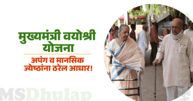 CM Vayoshree Yojana New GR : मुख्यमंत्री वयोश्री योजना