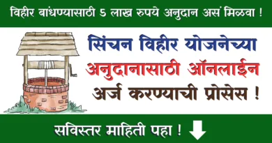 Sinchan Vihir yojana - सिंचन विहीर अनुदान योजना
