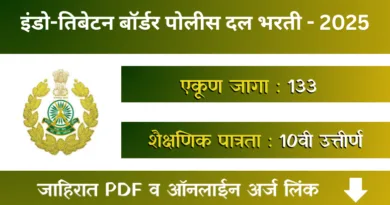 ITBP Sports Quota Bharti 2025