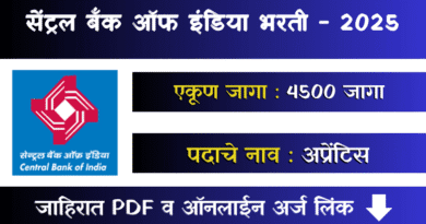 Central Bank of India Apprentice Bharti 2025