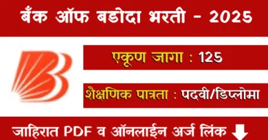 Bank of Baroda Bharti 2025