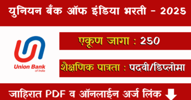 Union Bank of India Bharti 2025