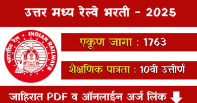 North Central Railway Bharti 2025