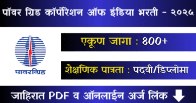 PGCIL Apprentice Bharti 2025