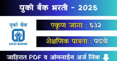UCO Bank Apprentice Bharti 2025