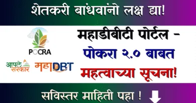 MahaDBT PoCRA-2 Notice