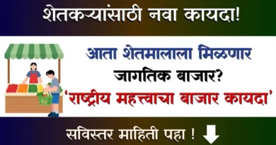 राष्ट्रीय महत्त्वाचा बाजार कायदा: शेतकऱ्यांसाठी नवी संधी! Market of National Importance