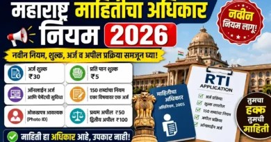 महाराष्ट्र माहितीचा अधिकार नियम 2026 - Maharashtra Mahiti Adhikar Niyam 2026