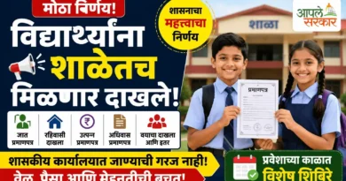 विद्यार्थ्यांना शाळेतच मिळणार दाखले - Shaletach Milnar Dakhale