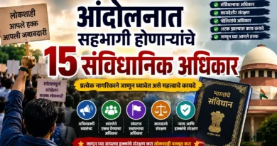 आंदोलनात सहभागी होणाऱ्यांचे अधिकार (Andolanat Sahabhagi Honanaryanche Adhikar)