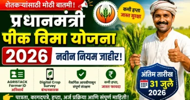 पीक विमा योजना 2026 - Pik Vima Yojana 2026