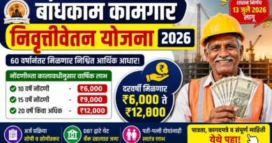 बांधकाम कामगार निवृत्तीवेतन योजना 2026 (Bandhkam Kamgar Nivruttivetan Yojana 2026)