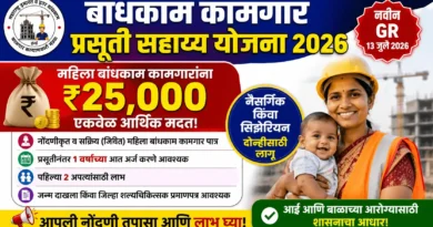 बांधकाम कामगार प्रसुती सहाय्य योजना 2026 - Bandhkam Kamgar Prasuti Sahayya Yojana 2026