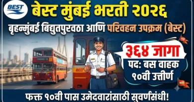 बृहन्मुंबई विद्युतपुरवठा आणि परिवहन उपक्रम (बेस्ट) भरती - BEST Mumbai Bharti 2026