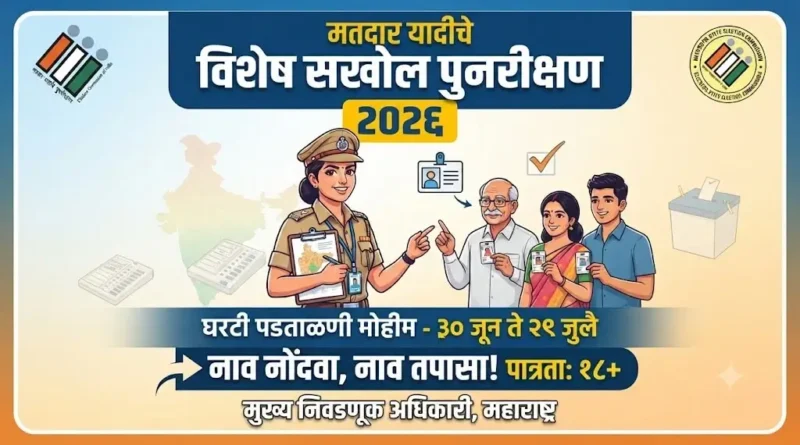 मतदार यादीचे विशेष सखोल पुनरीक्षण 2026 - SIR 2026