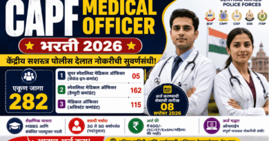 CAPF Medical Officer Bharti 2026