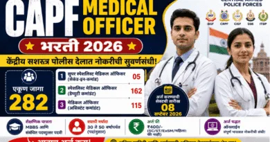CAPF Medical Officer Bharti 2026
