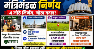 महाराष्ट्र मंत्रिमंडळ निर्णय दि. २४ ऑगस्ट २०२६ Cabinet Decisions 24 August 2026