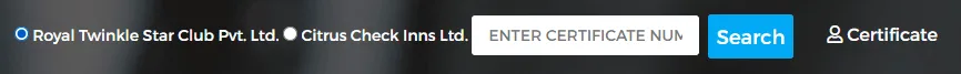 Certificate Search