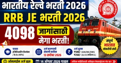 RRB JE Bharti 2026