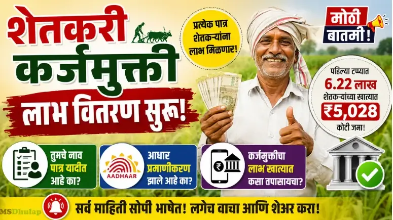 शेतकरी कर्जमुक्ती लाभ वितरण (Shetkari Karjmafi Labh Vitaran 2026)