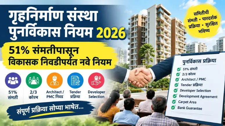 गृहनिर्माण संस्था पुनर्विकास नियम 2026 - Gruhnirman Sanstha Punrvikas Niyam 2026