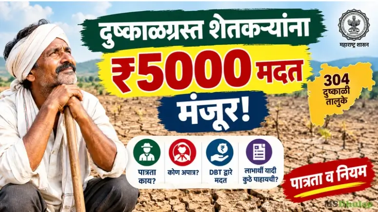 Dushkalgrast Shetkari 5000 Madat 2026