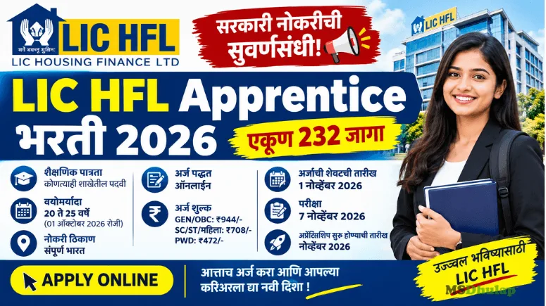 LIC HFL Apprentice Bharti 2026