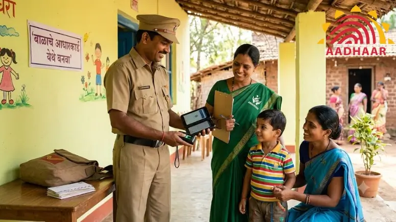 पोस्टमन काढणार लहान मुलांचे आधारकार्ड - Postman Kadhnar Lahan Mulanche Aadhaar Card