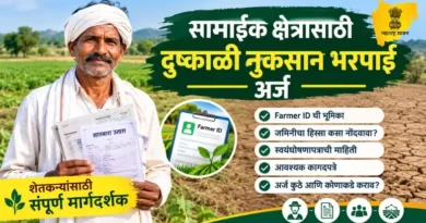 सामाईक क्षेत्रासाठी दुष्काळी नुकसान भरपाई अर्ज Samaik Kshetra Dushkali Nuksan Bharpai Arj
